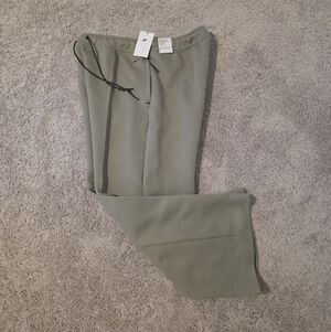 Nike Tech Fleece Wide Japan Leg Pants Green New Stucco Men Size XL
